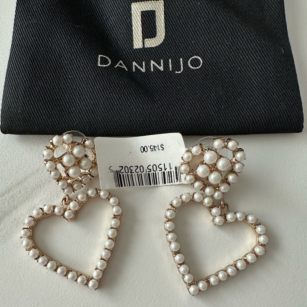 Dannijo heart earrings